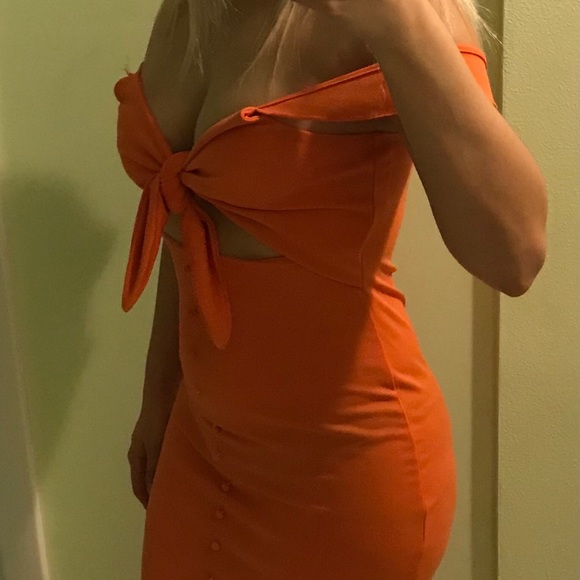 SHEIN Orange Maxi Dress - Picture 10 of 10